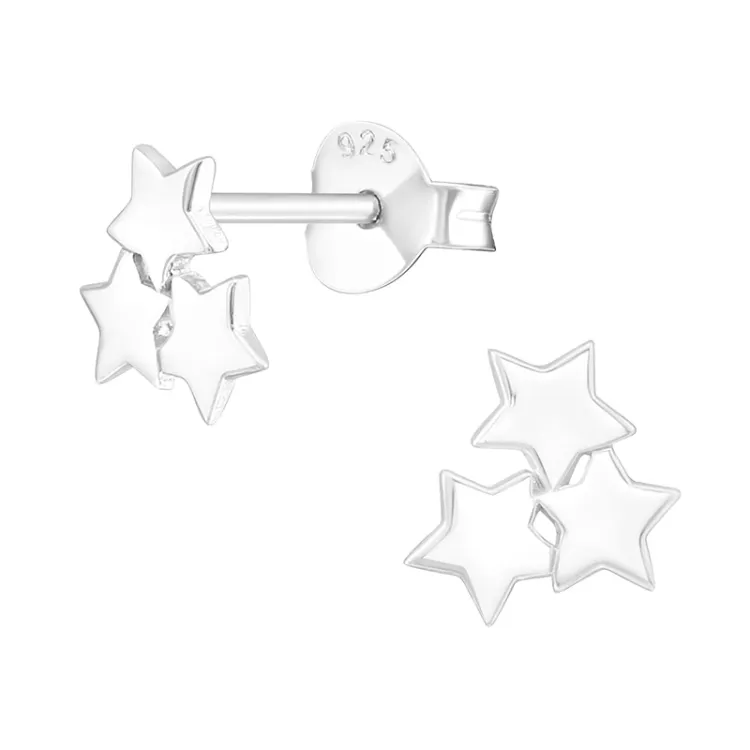 ster oorbellen in zilver - Little Ones