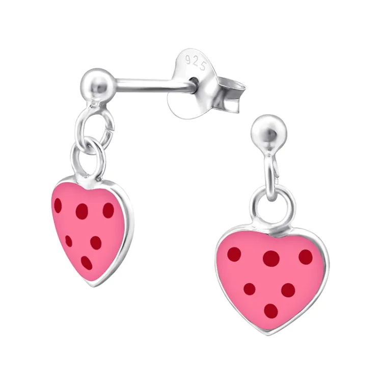 hart oorbellen in zilver - Little Ones