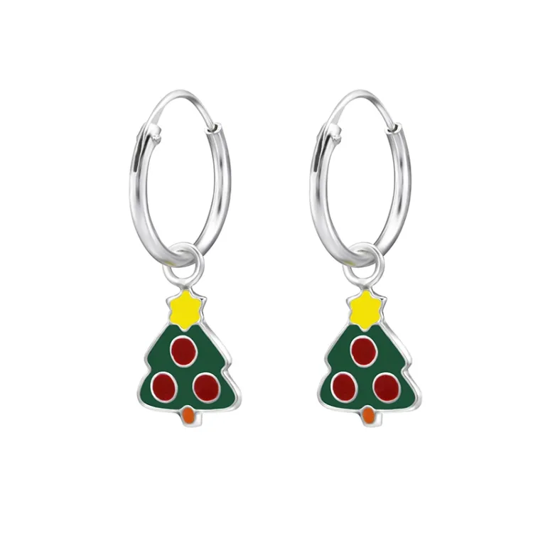 Kerstboom creool in zilver