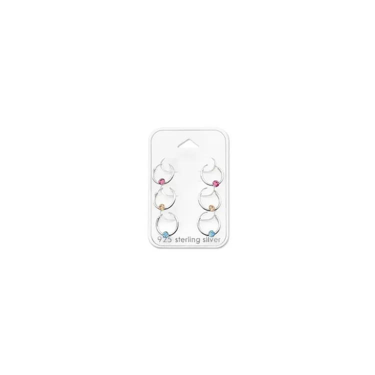 12 mm creool in zilver