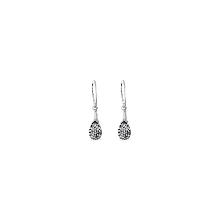 Bali oorbellen in geoxideerd sterlingzilver