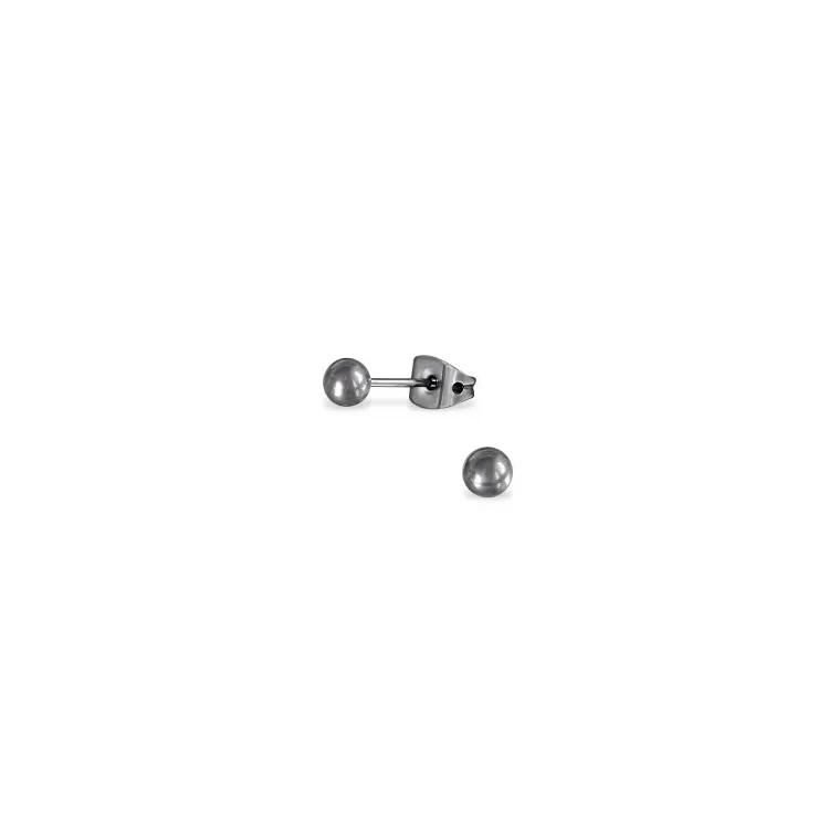 4 mm bolletje oorsteker in titanium