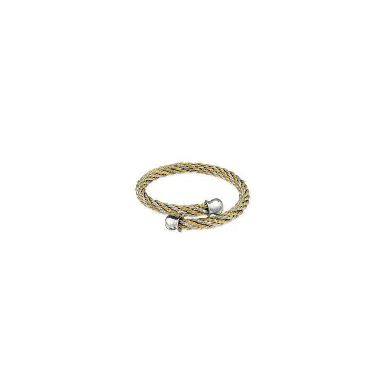 Gedraaide armband in roestvrij staal 13 cm - 17 cm x 