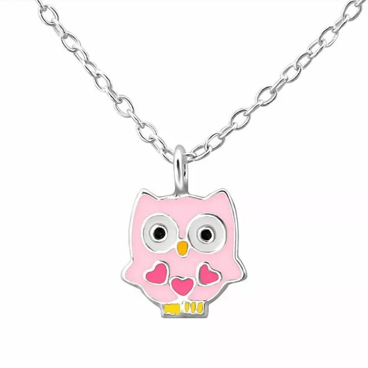 uil ketting in zilver met hanger in zilver - Little Ones