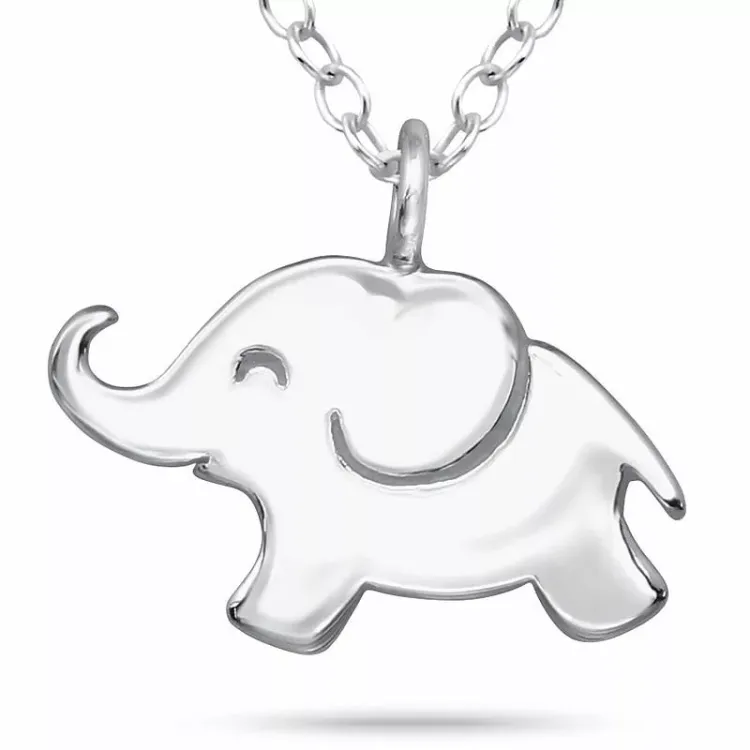 klein olifant ketting in zilver - Little Ones