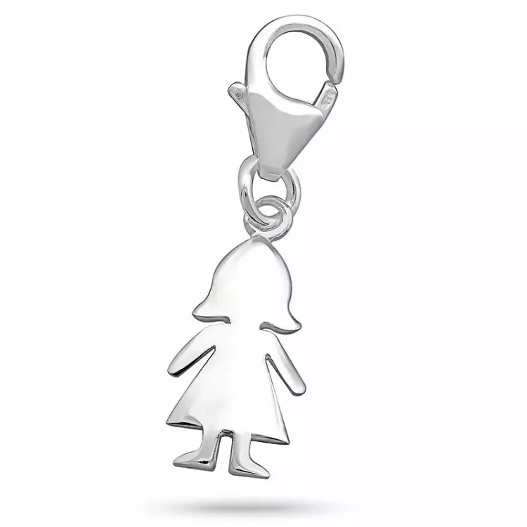 meisjes bedeltje in zilver