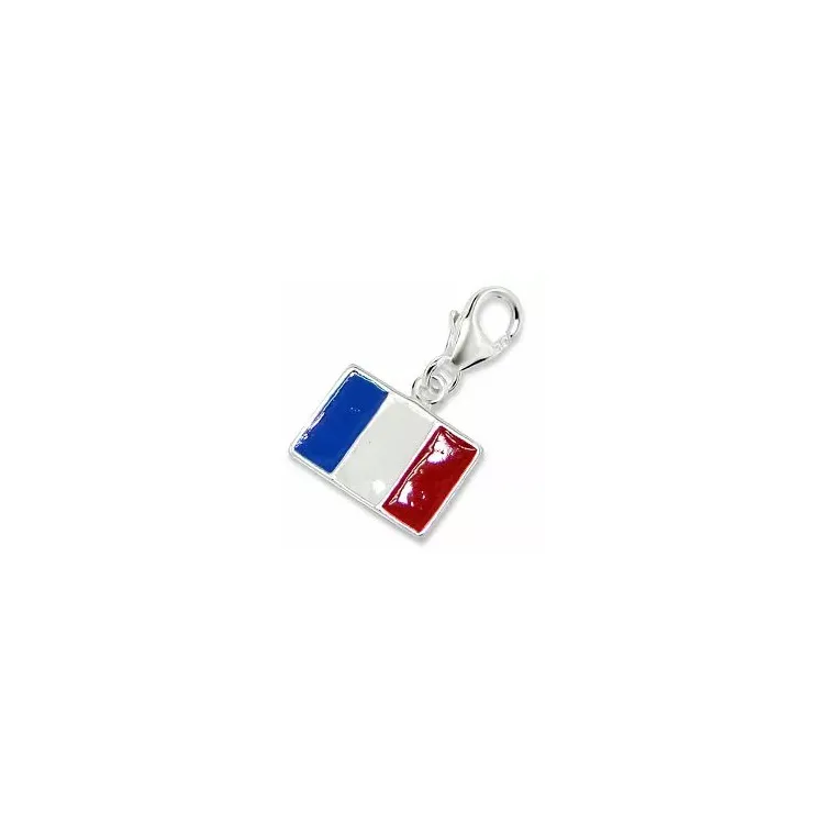 Vlag bedeltje in zilver
