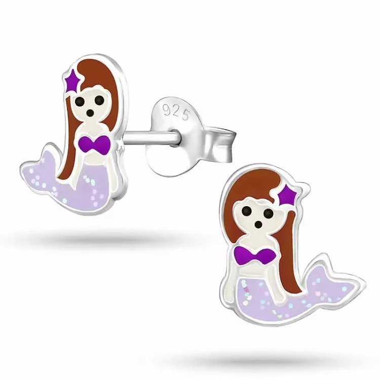 zeemeermin oorbellen in zilver - Little Ones