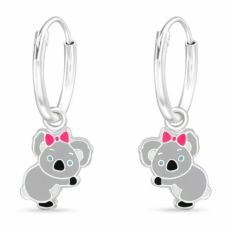 koalabeer creool in zilver - Little Ones