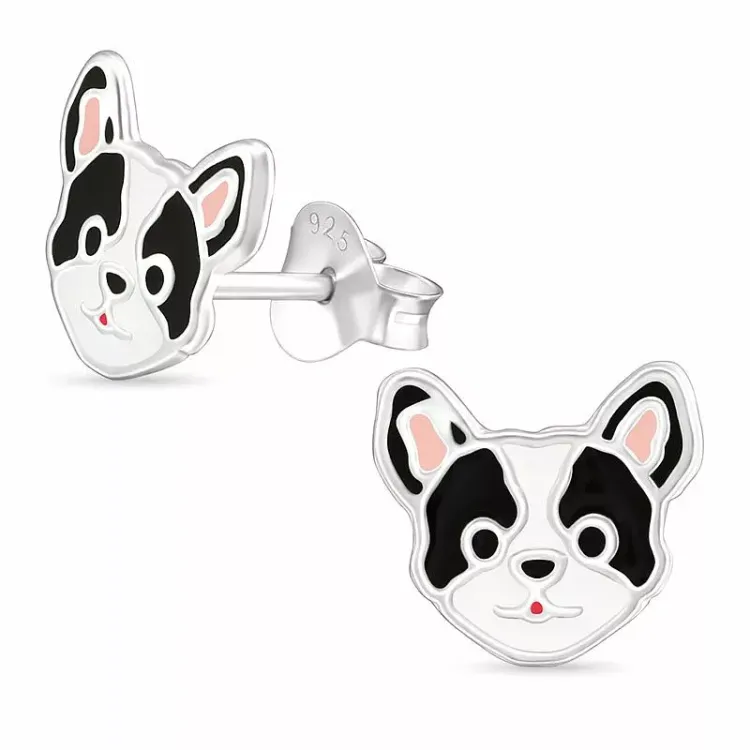 honden oorsteker in zilver - Little Ones
