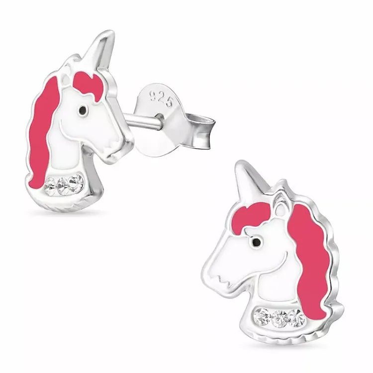 eenhoorn oorsteker in zilver - Little Ones