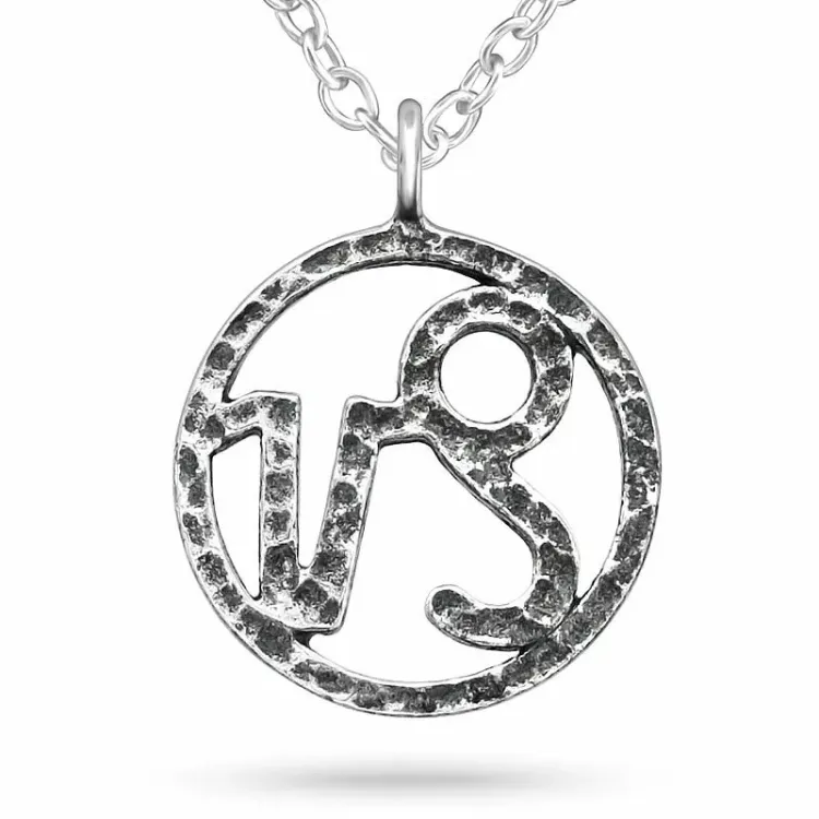 Sterrenbeeld steenbok ketting in zilver met hanger in zilver
