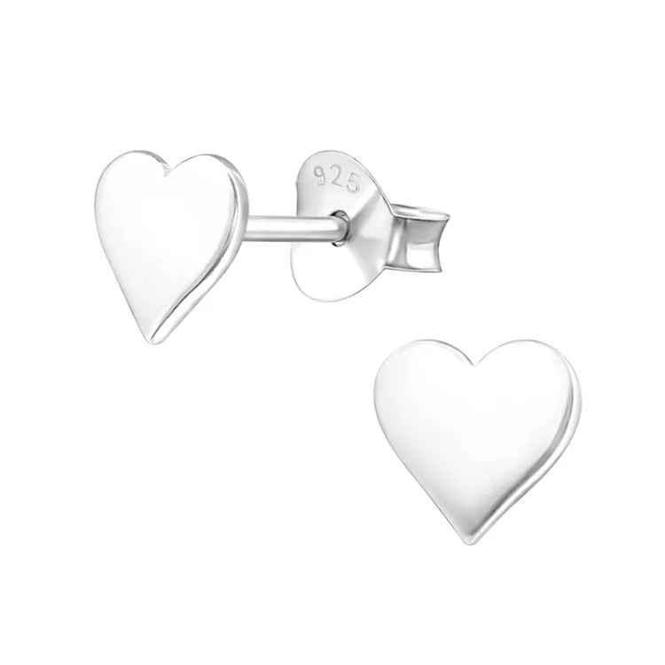 hart oorbellen in zilver - Little Ones