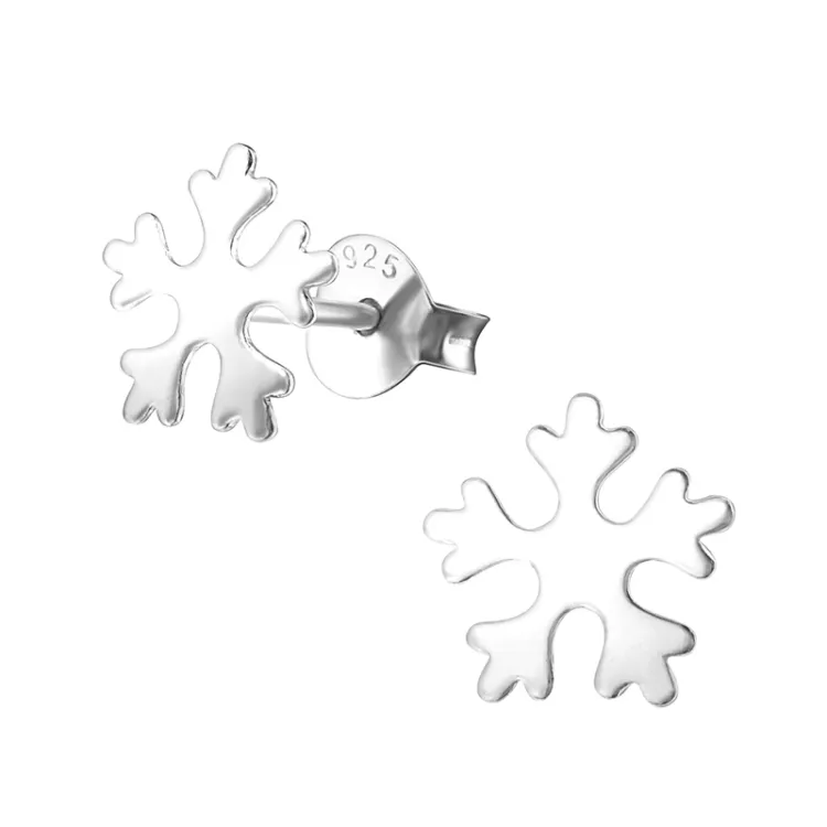 sneeuwvlokken oorbellen in zilver - Little Ones