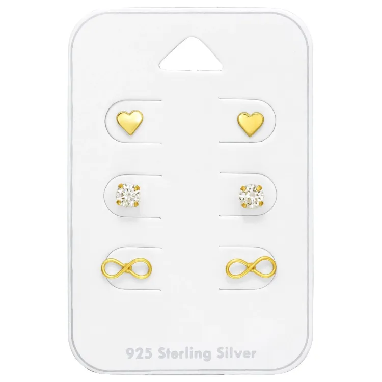 klein oorsteker in verguld zilver - Little Ones