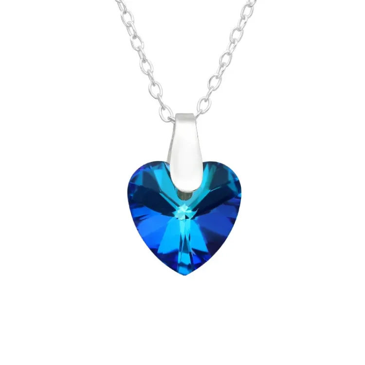 hart ketting met hanger in zilver - Little Ones