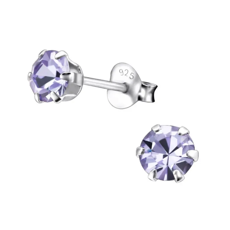 5 mm oorbellen in zilver - Little Ones