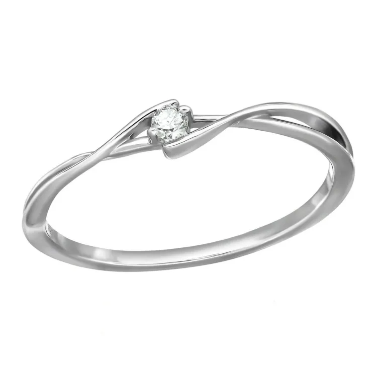 lab grown diamant ring in gerodineerd zilver