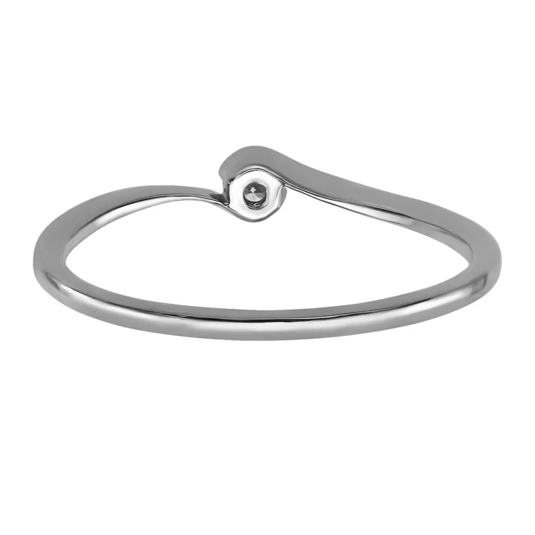 lab grown diamant solitaire ring in gerodineerd zilver