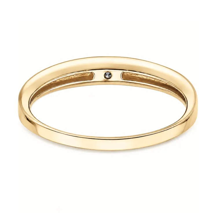 lab grown diamant solitaire ring in verguld sterlingzilver