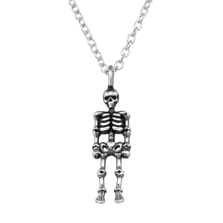 skelet ketting in zilver - Little Ones