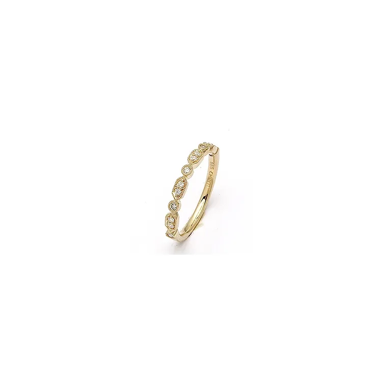 briljant ring in 14 karaat goud 0,143 ct