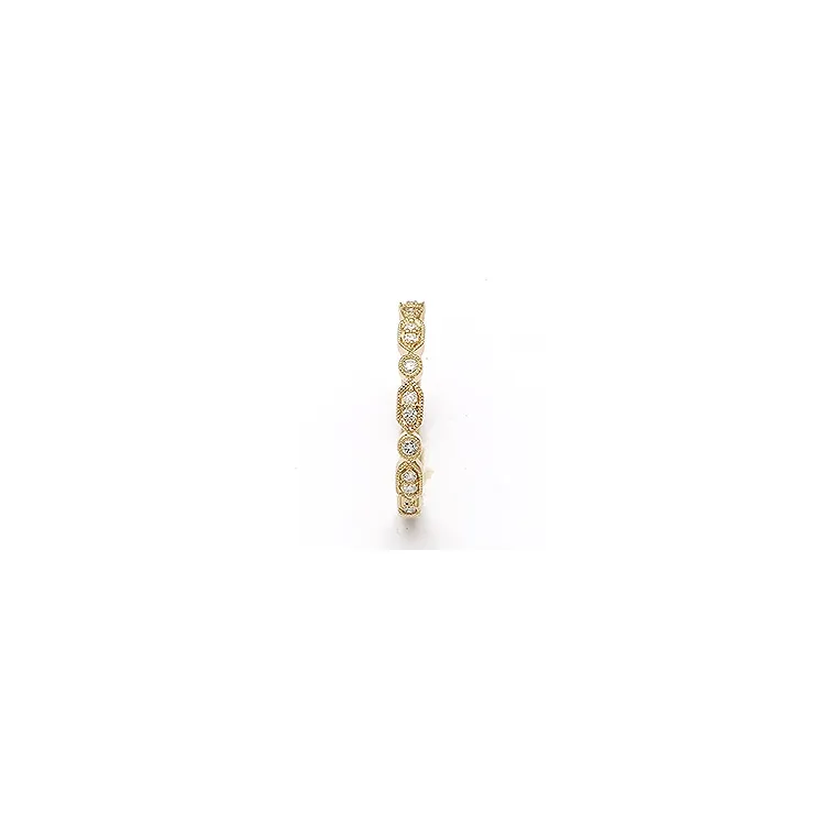 briljant ring in 14 karaat goud 0,143 ct