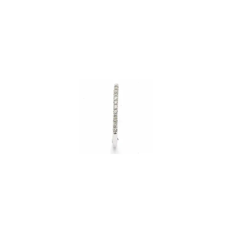 Smal diamant ring in 14 karaat witgoud 0,099 ct