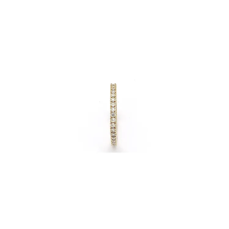 smal diamant ring in 14 karaat goud 0,27 ct