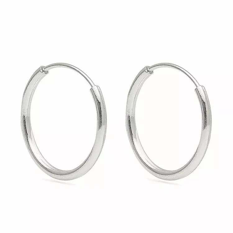 12 mm creool in zilver