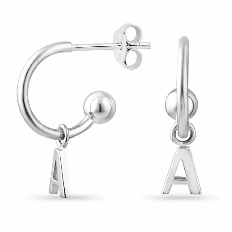 letter a halfcreool in zilver - My Letter