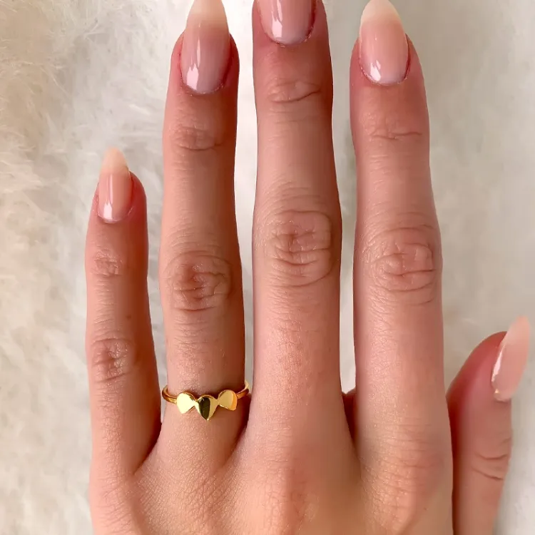 ring in verguld sterlingzilver