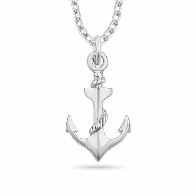 anker ketting in zilver