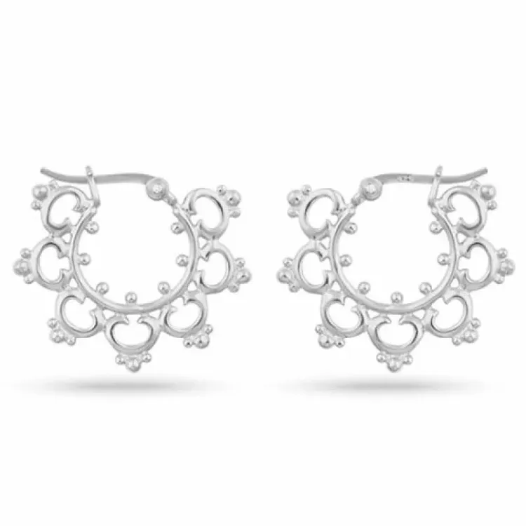 Oorbellen in zilver