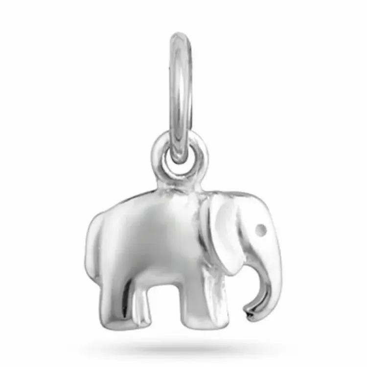 Olifant hanger in zilver