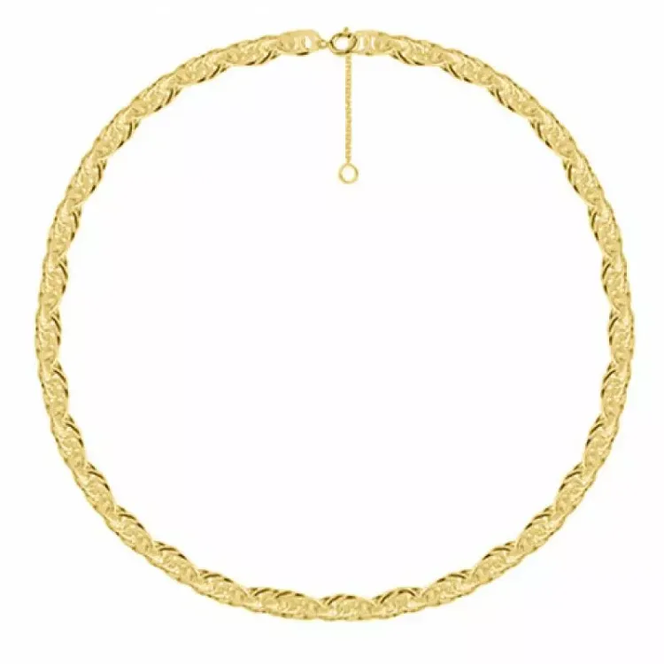 Armband in verguld sterlingzilver 17+2 cm x