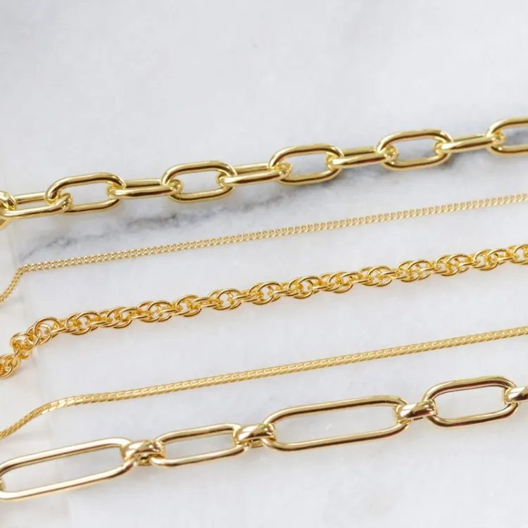 Armband in verguld sterlingzilver 17+2 cm x