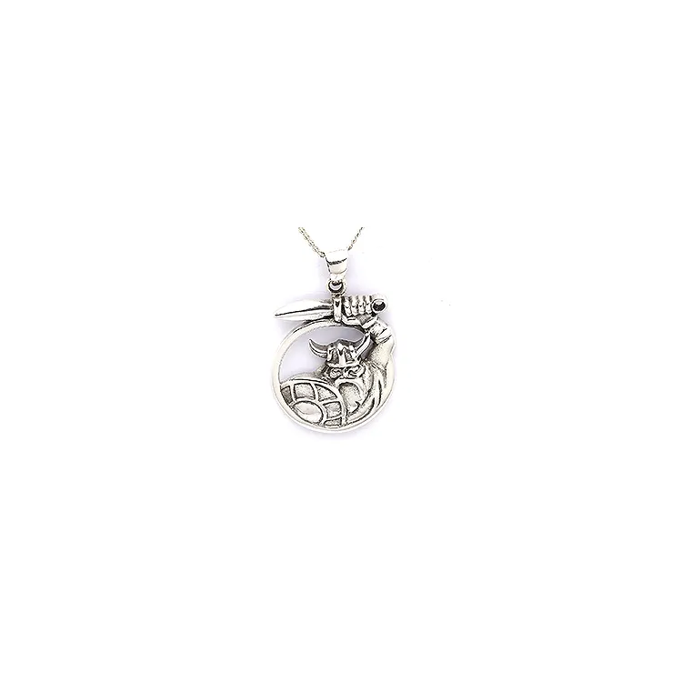 viking hanger in geoxideerd sterlingzilver