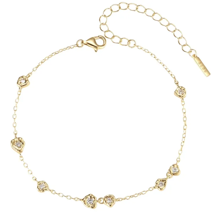 Nava Nalaya armband in verguld sterlingzilver witte zirkoon