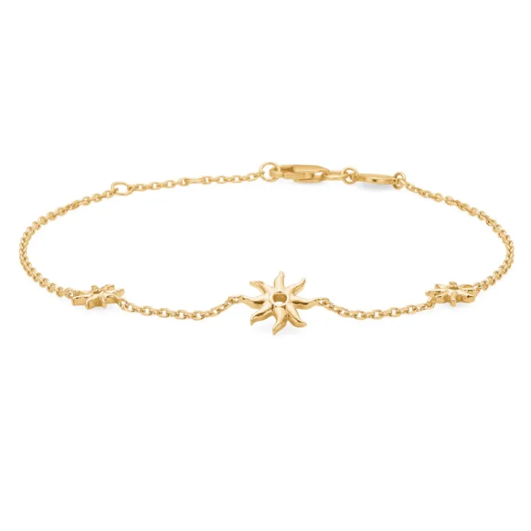 Studio Z Ocean Aura armband in verguld sterlingzilver