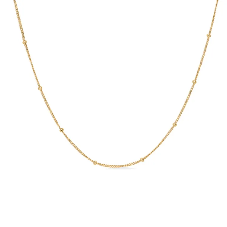 Studio Z Orbit ketting in verguld sterlingzilver