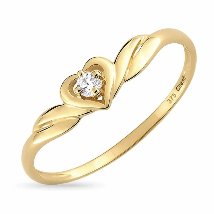 hart ring in 9 karaat goud - Gold Collection