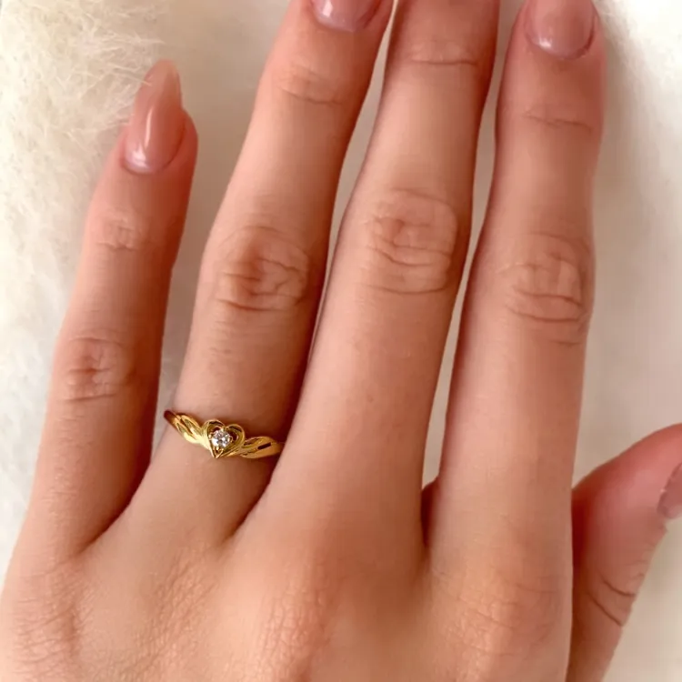 hart ring in 9 karaat goud - Gold Collection