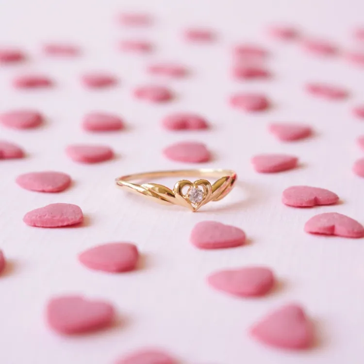 hart ring in 9 karaat goud - Gold Collection