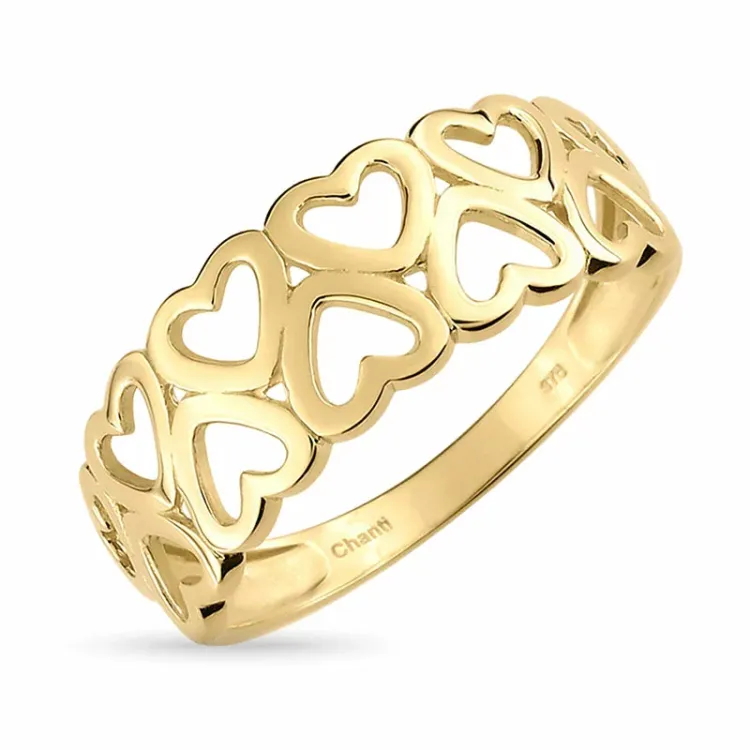 hart ring in 9 karaat goud - Gold Collection