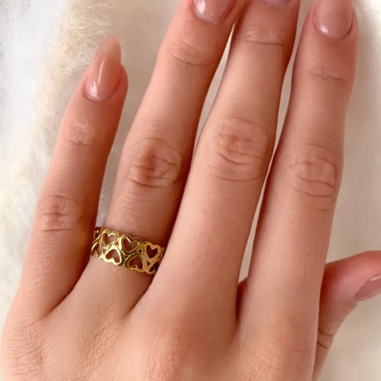 hart ring in 9 karaat goud - Gold Collection
