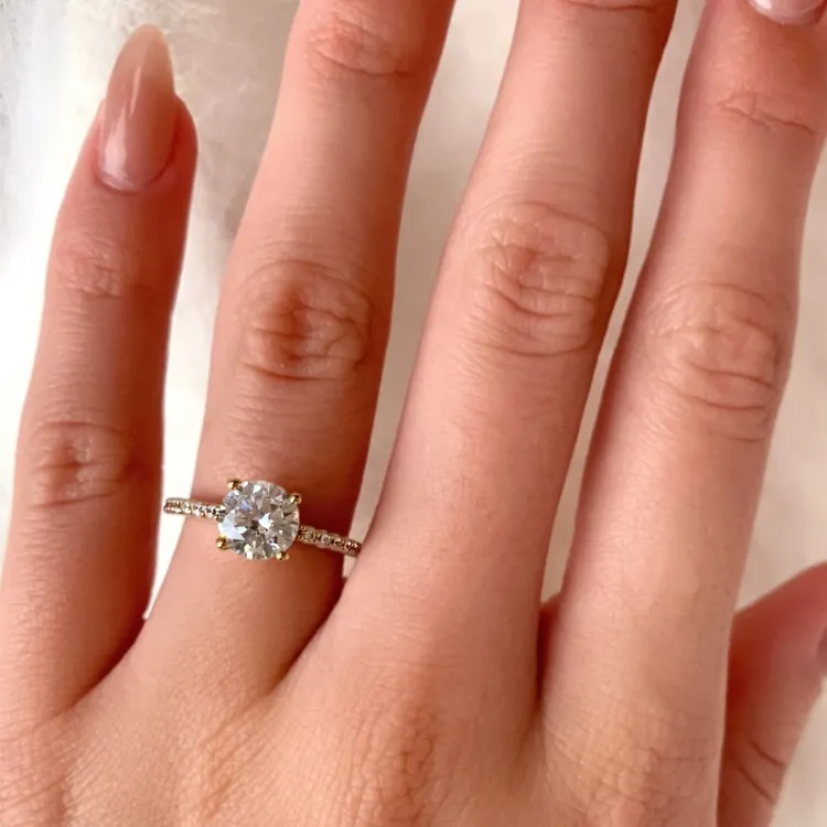 witte zirkoon ring in 9 karaat goud - Gold Collection