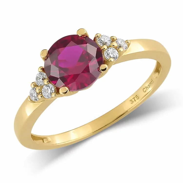 rode robijn ring in 9 karaat goud - Gold Collection