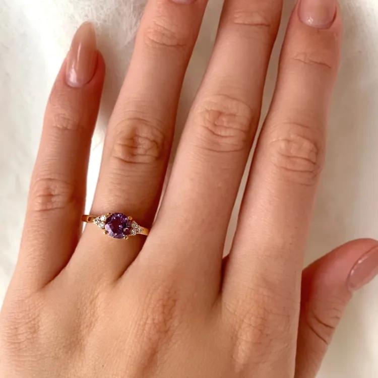 amethist ring in 9 karaat goud - Gold Collection