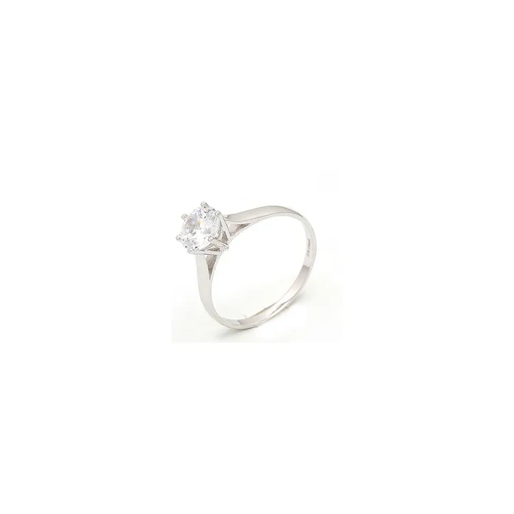 Goedkoop ring in 8 karaat witgoud